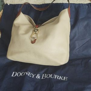 Dooney Cream Pebble Hobo w/ Dustbag